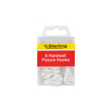 Pack of 5 Sterling hardwall picture hooks - British product