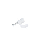 Sterling cable clips round 7mm 20 pack (British brand)