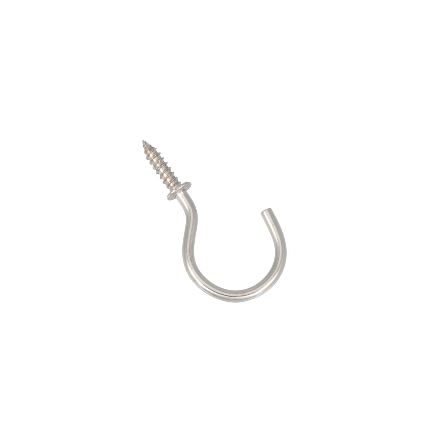 Chrome plated cup hooks pack of 10 (British brand)