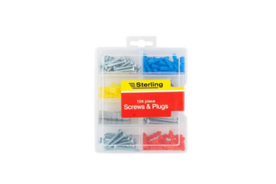 Sterling 104 piece screw & anchor set