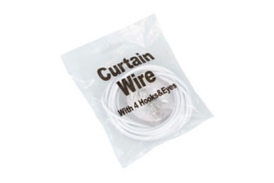 Sterling curtain wire 4 hooks 3m (British brand)