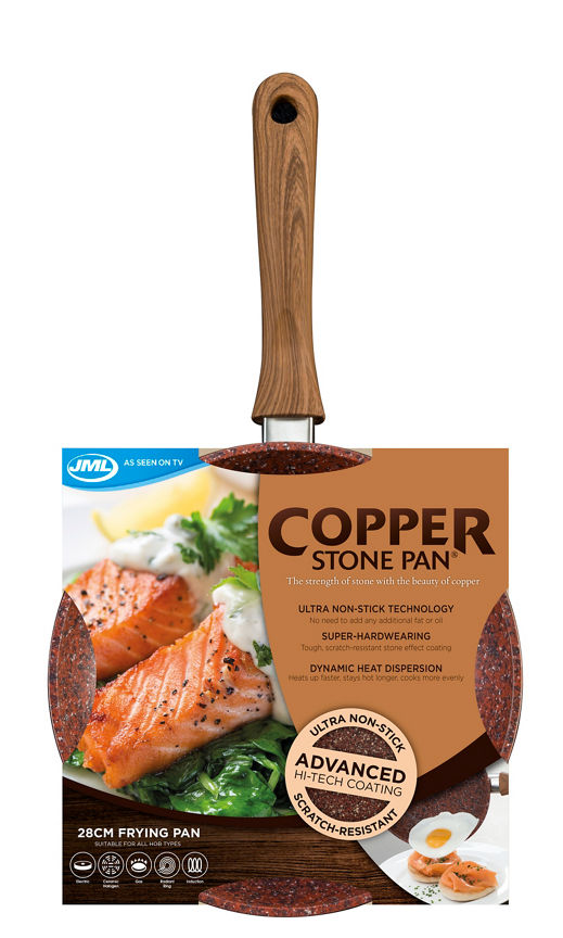 JML Copper Stone Pan 28 cm GOODS ASDA   