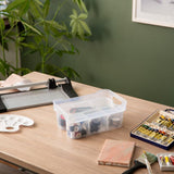 Strata plastic storage basket small with lid, imported from the UK