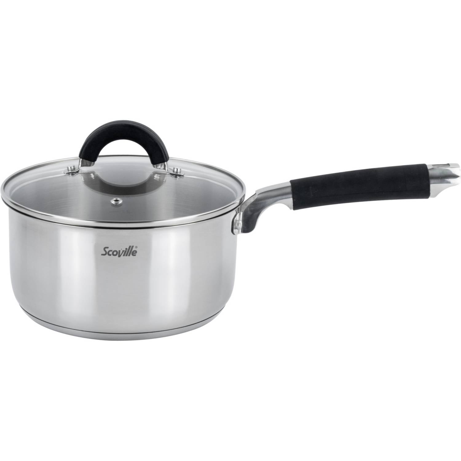 Scoville Steellux 4+1 piece cookware set - British product
