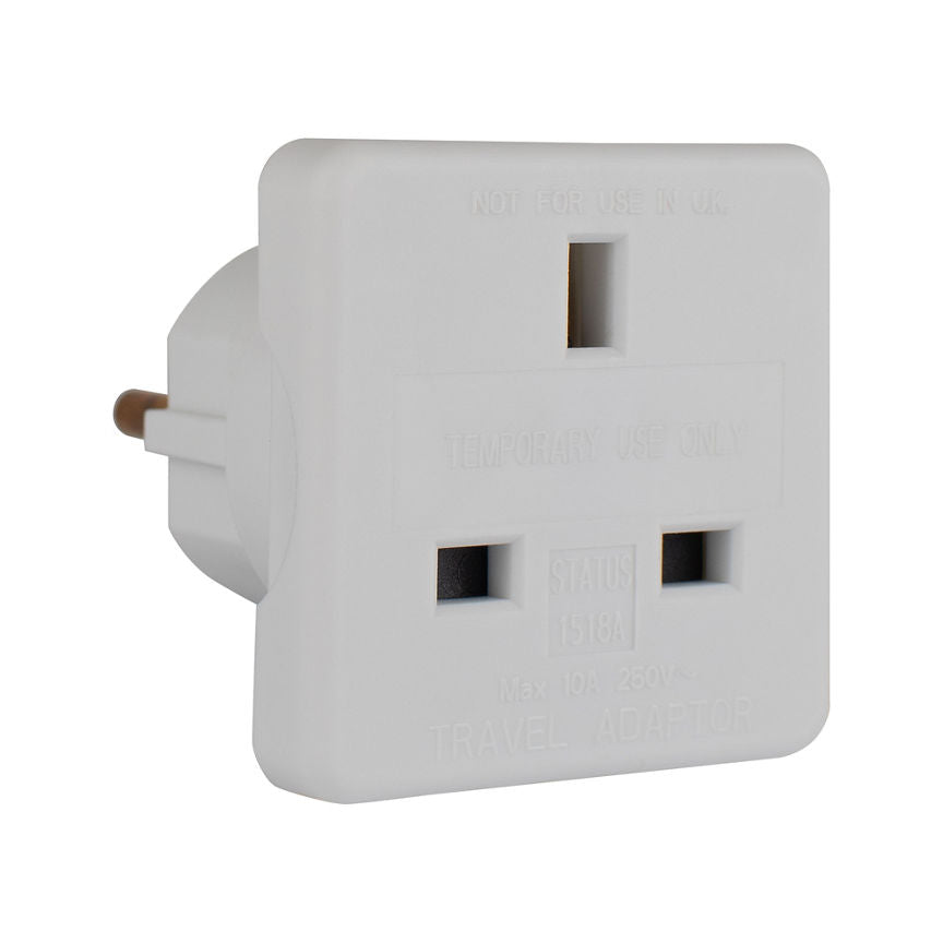 Status European Travel Adaptor GOODS ASDA   