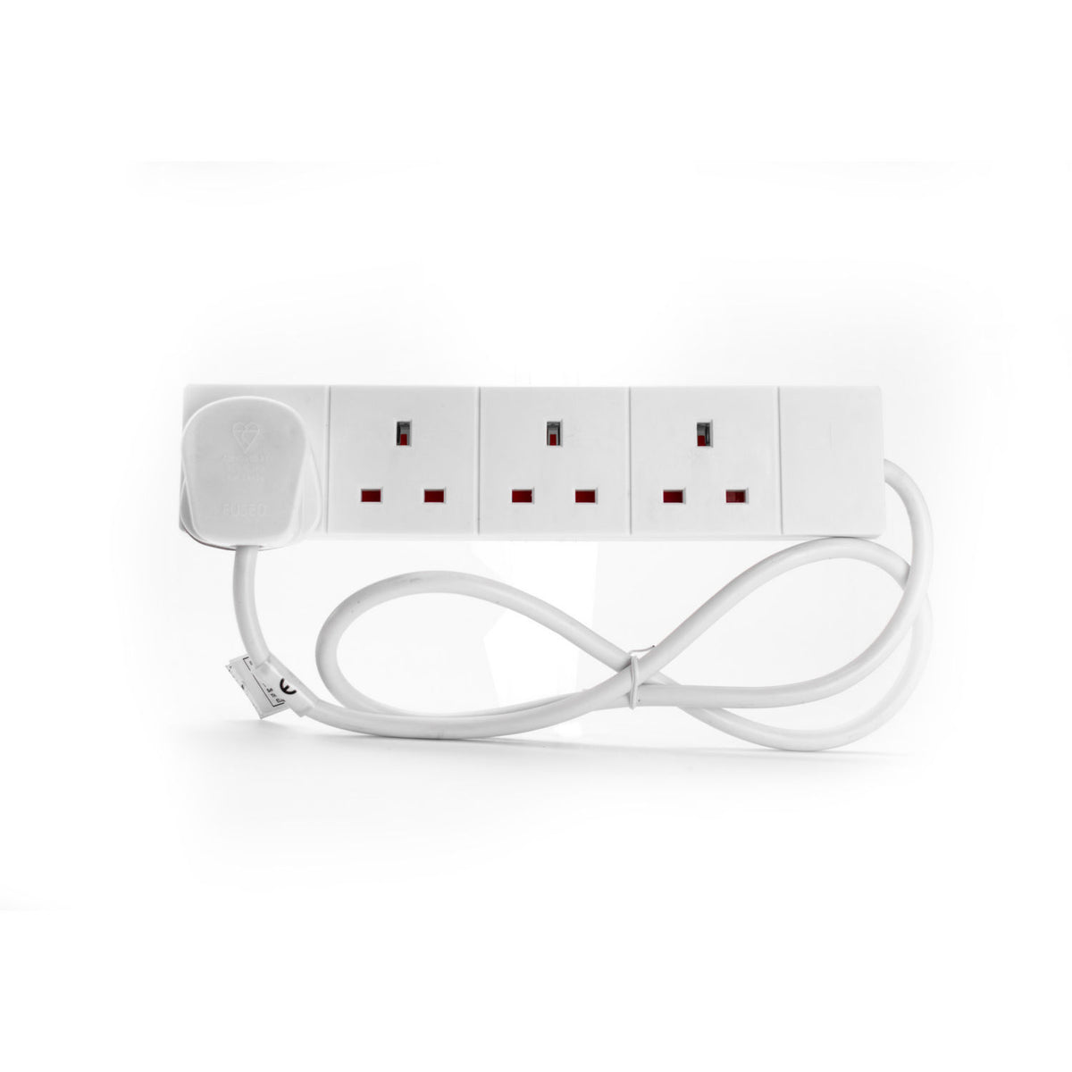 Status 4-socket extension lead with 2m cable, UK version