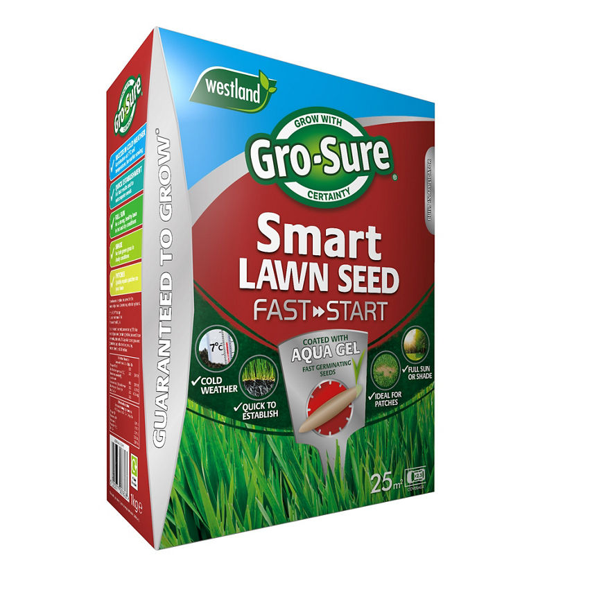 Gro-Sure Fast Start Smart Lawn Seed GOODS ASDA   