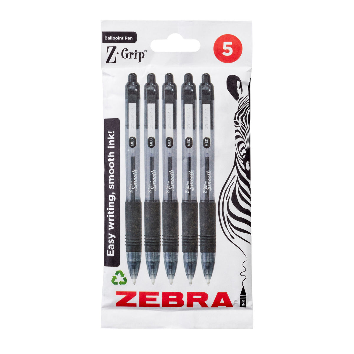 Zebra Z-Grip ballpoint pen, imported from the UK