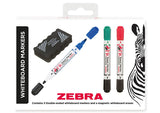 Zebra Double-Ended Whiteboard Markers & Magnetic Eraser GOODS ASDA   