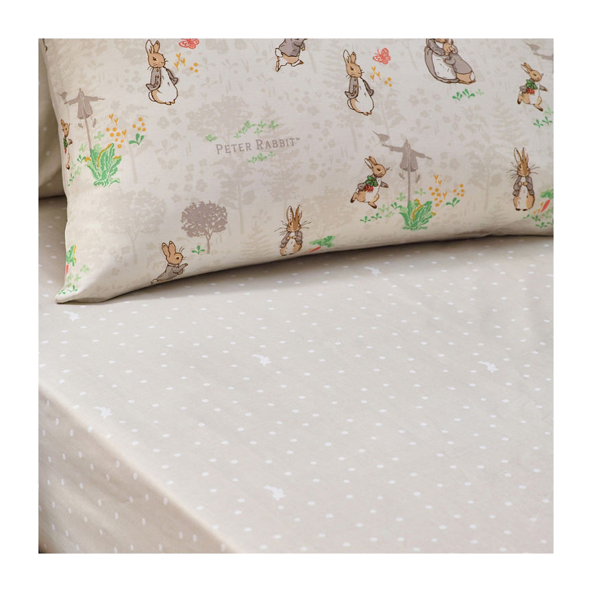 George Home Peter Rabbit™ Classic 100% Cotton Fitted Bed Sheet - Toddler GOODS ASDA   