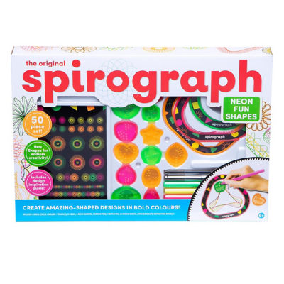 Spirograph drawing kit Neon Fun Shapes, UK version