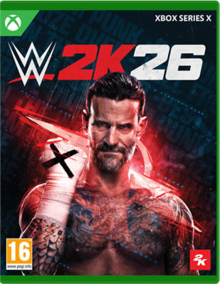 WWE 2K26 Xbox Series X game cover imported from the UK