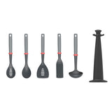 Joseph Joseph Duo 5-piece utensil set with stand, UK version