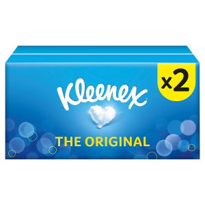 Kleenex Original tissues twin pack, UK version