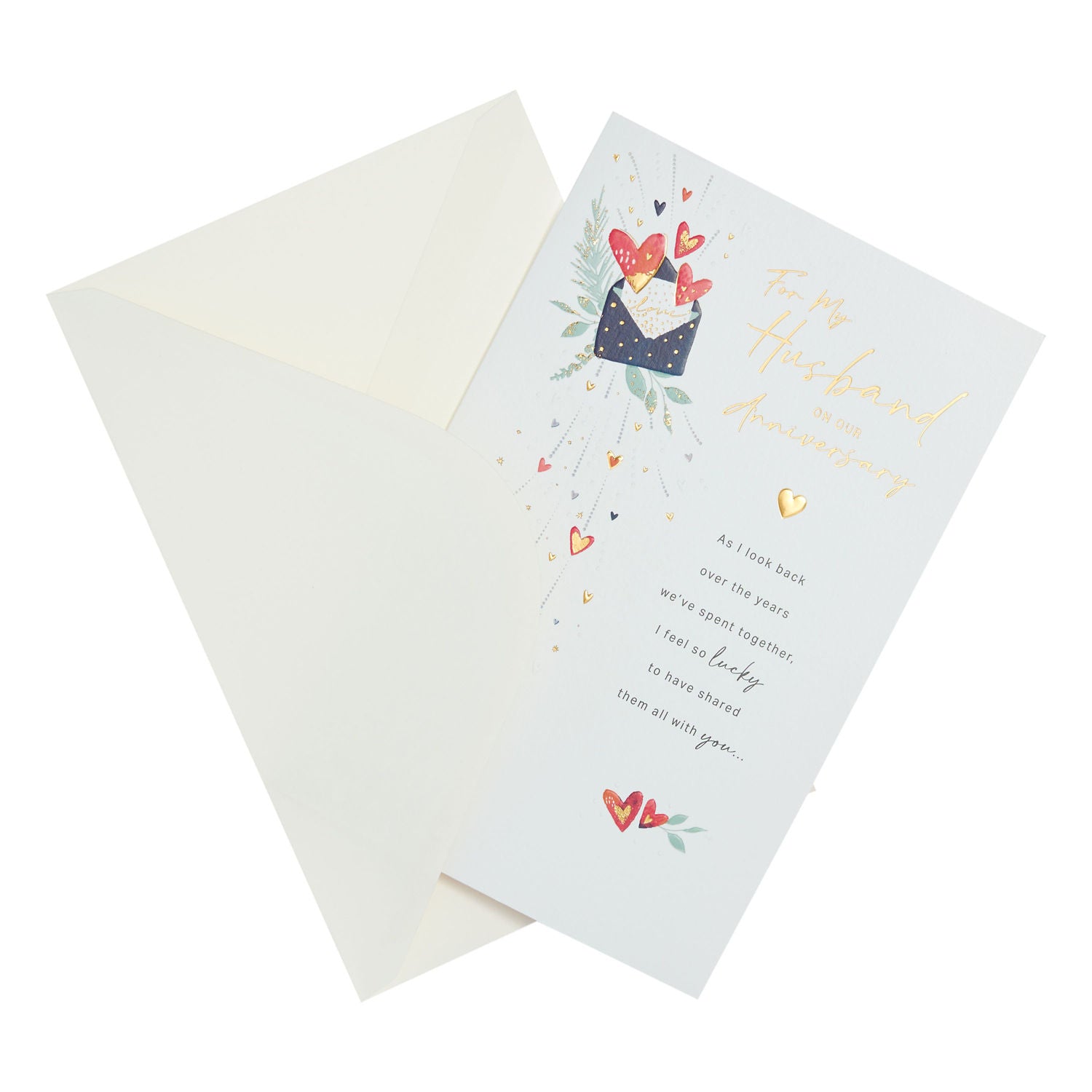 George Home husband wedding anniversary card 171x260mm, imported from the UK