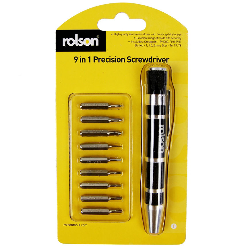 Rolson 9 in 1 Precision Screwdriver