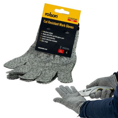 Cut resistant work gloves large size - British product