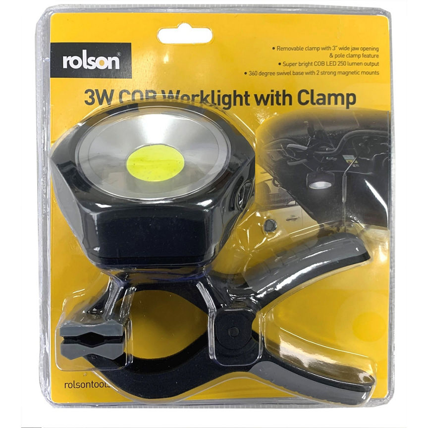 Rolson 3W Cob Worklight With Clamp