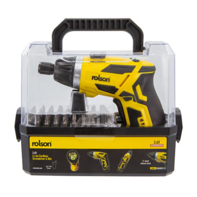 ASDA 3.6V cordless screwdriver with 48 bits, UK version