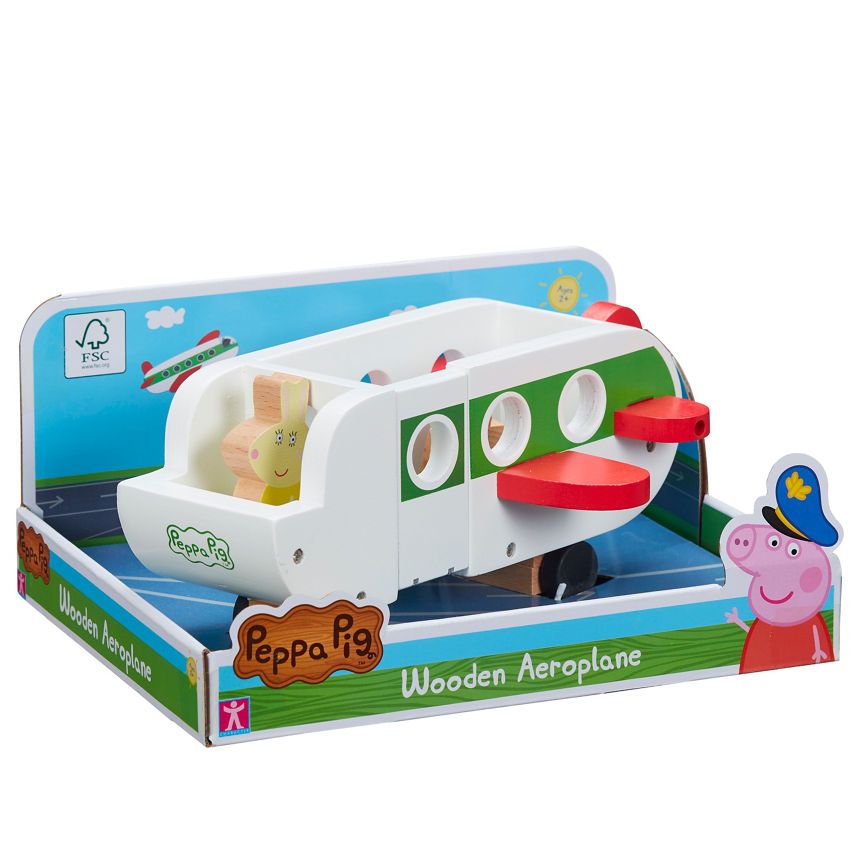 Peppa Pig Wooden Aeroplane GOODS ASDA   