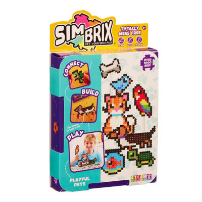Simbrix Playful Pets pixel art building set, UK version