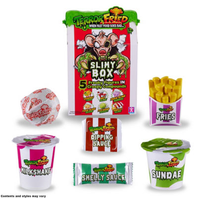 Terror Fried Slimy Box gross-out toy set, imported from the UK