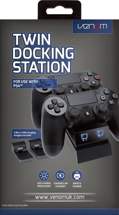 Venom Twin Docking Station For PS4 Controllers