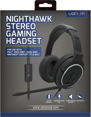 ASDA Venom Nighthawk Stereo Gaming Headset- Buy online at McGrocer