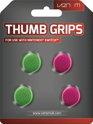 Venom pink green thumb grips Nintendo Switch (British brand)