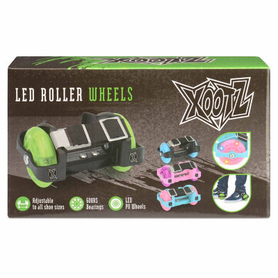 Xootz LED roller wheels black blue one size, imported from the UK