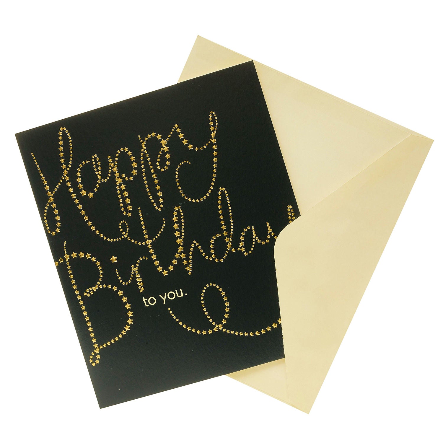 Carlton gold lettering birthday card 159x184 - British product