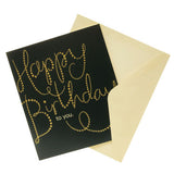 Carlton Gold Lettering Birthday Card