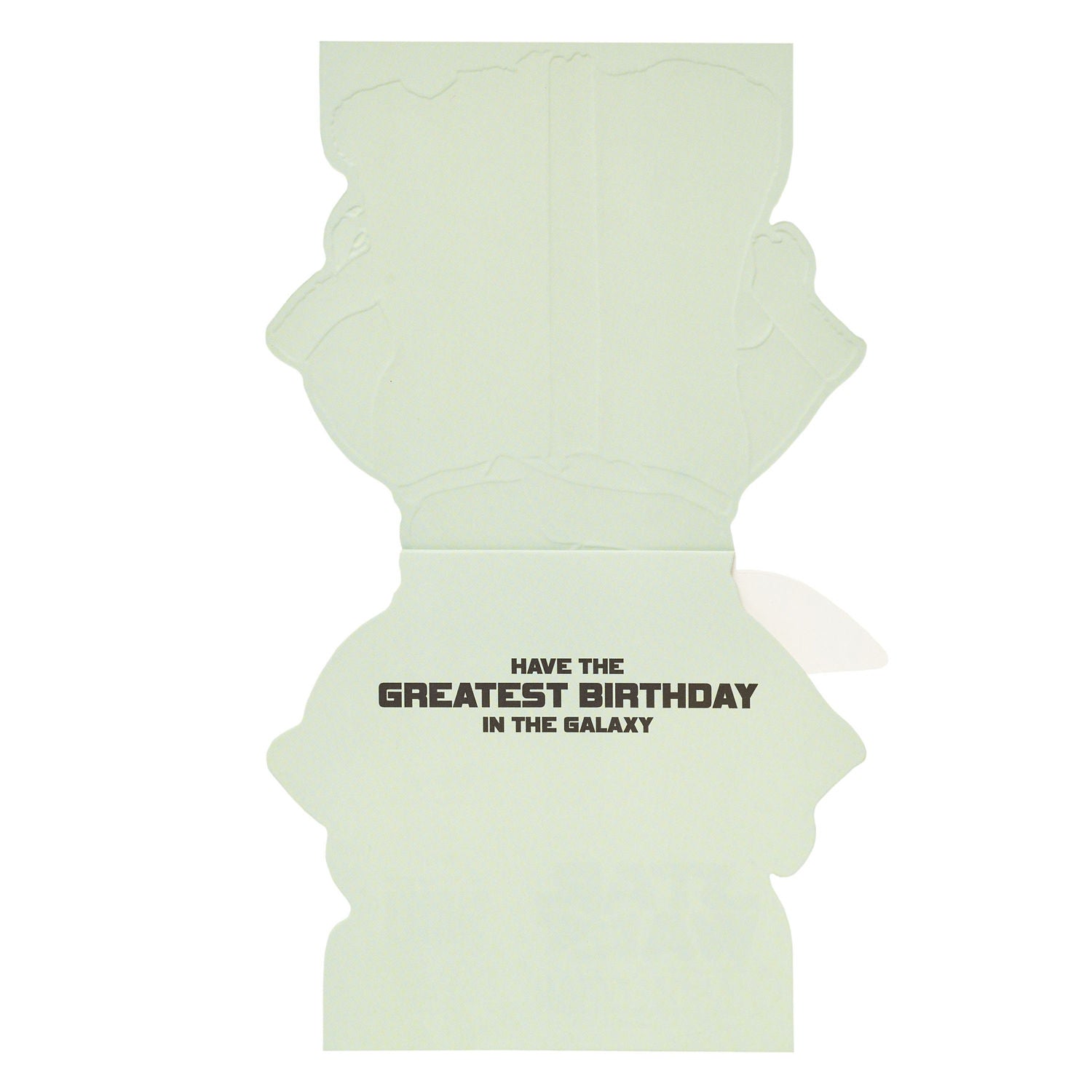 Disney Mandalorian die-cut birthday card 159 x 184mm - British product