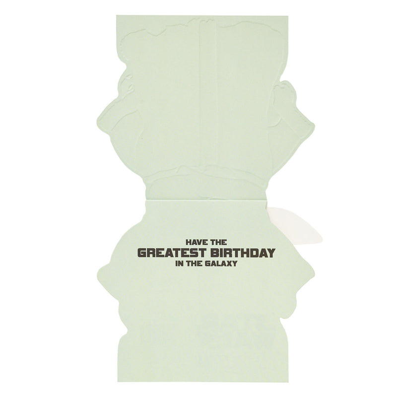 Disney Mandalorian die-cut birthday card 159 x 184mm - British product