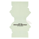 Disney Mandalorian die-cut birthday card 159 x 184mm - British product