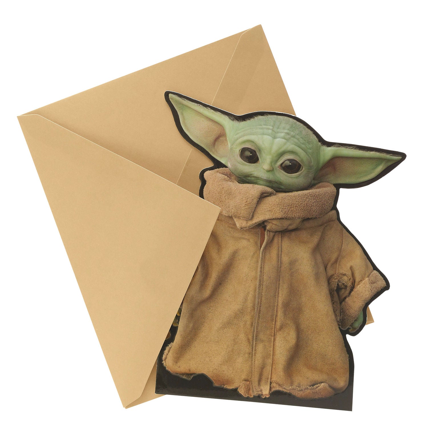 Disney Mandalorian die-cut birthday card 159 x 184mm - British product