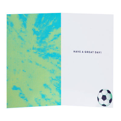 George Home football birthday card, UK version