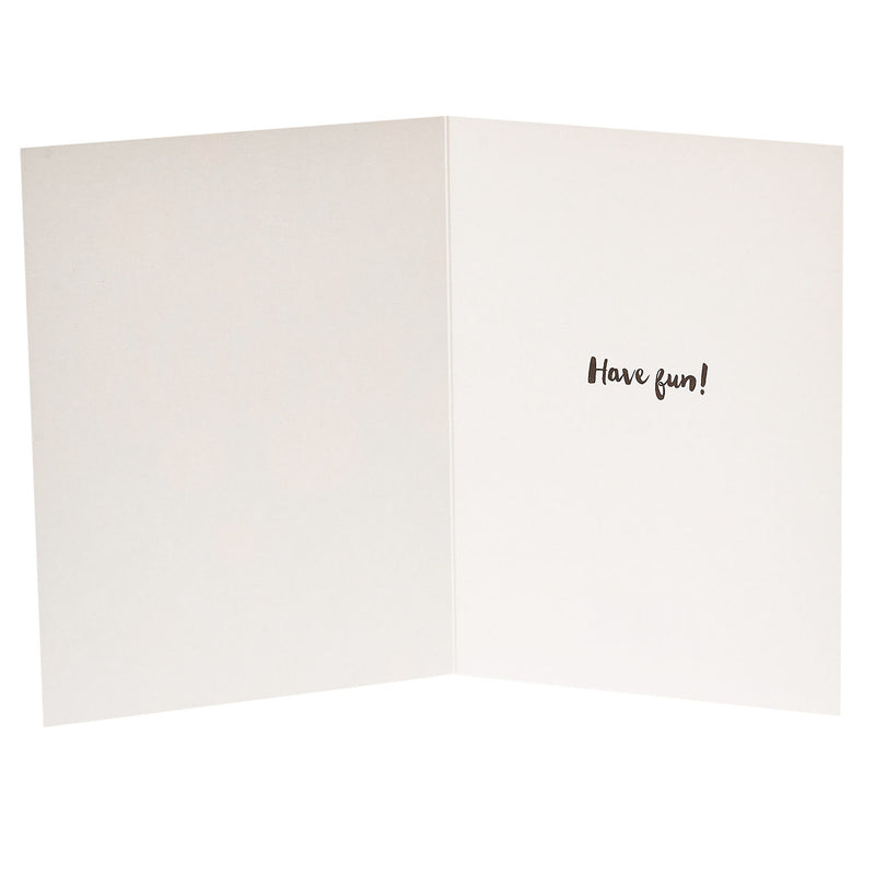 George Home dotty birthday card 121mm x 167mm, UK version