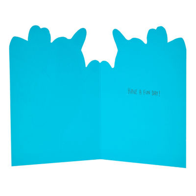 George Home Go Bananas die-cut birthday card 121mm x 184mm, UK version