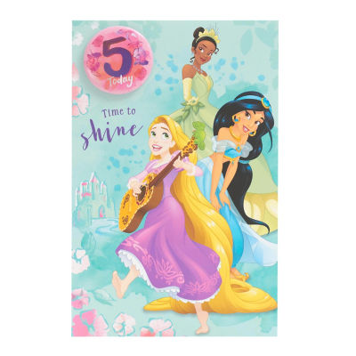 Disney Princess 5. Geburtstagskarte