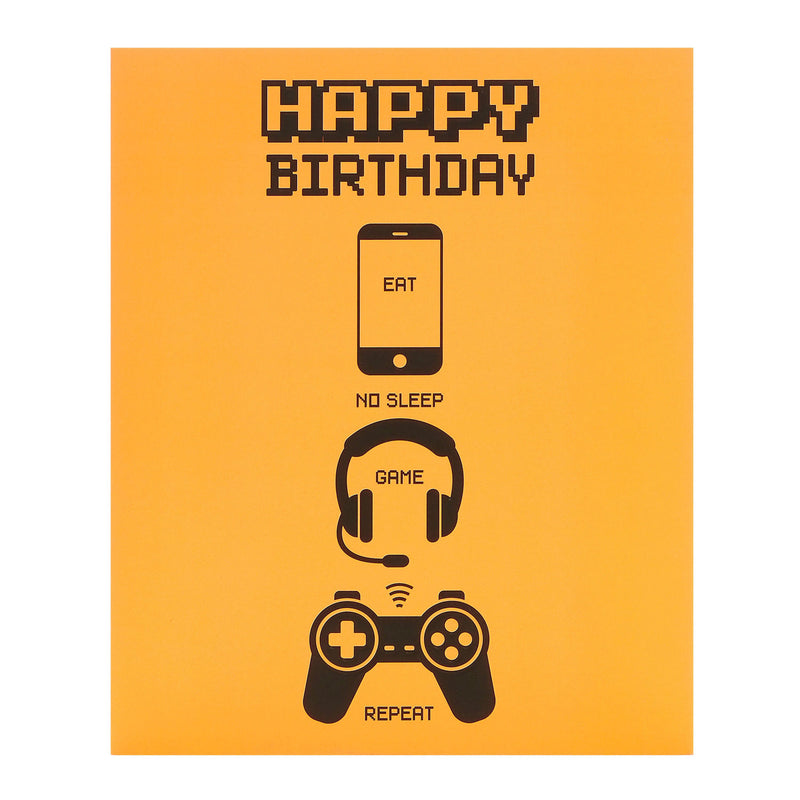 George Home gaming birthday card with envelope, UK version