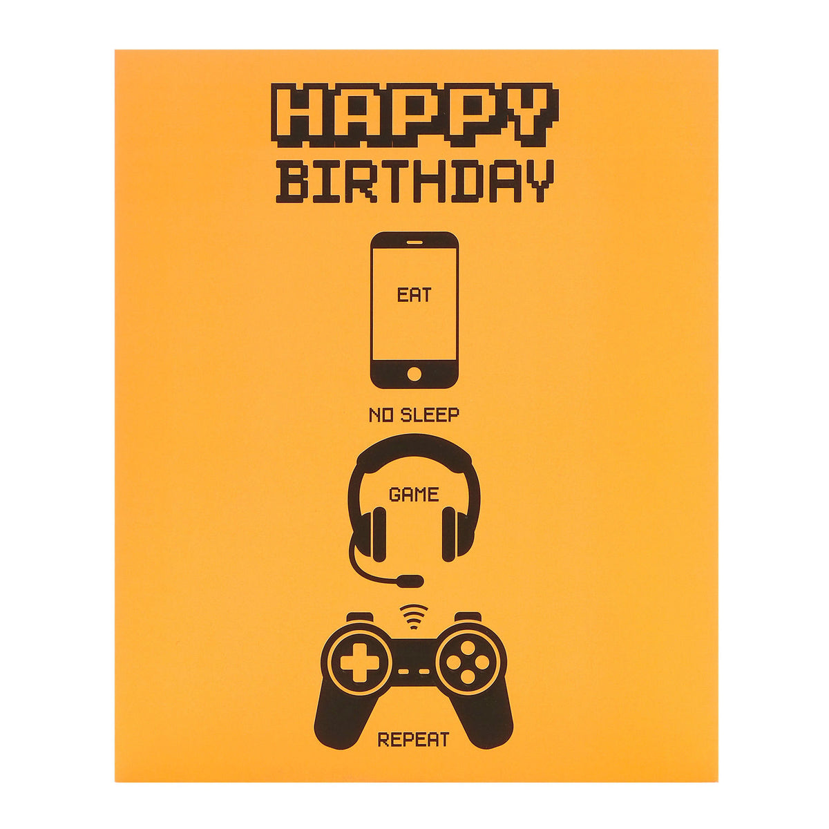 George Home gaming birthday card with envelope, UK version