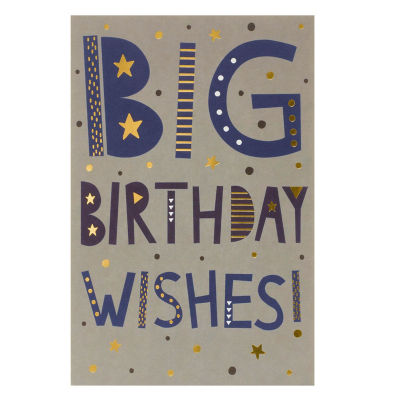 George Home Big Birthday Wishes birthday card 137 x 210 mm, UK version