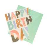 George Home Bold Die Cut Happy Birthday Card