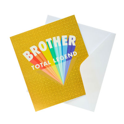 Carte d'anniversaire Arc-en-ciel pour frère Carlton
