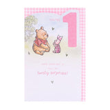 Disney Winnie the Pooh 1st birthday card 155x235mm - British product