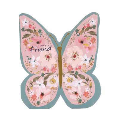 George Home butterfly birthday card with envelope - (British brand)
