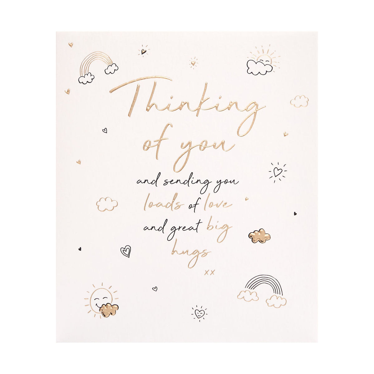 Thinking of You greeting card with envelope, UK version