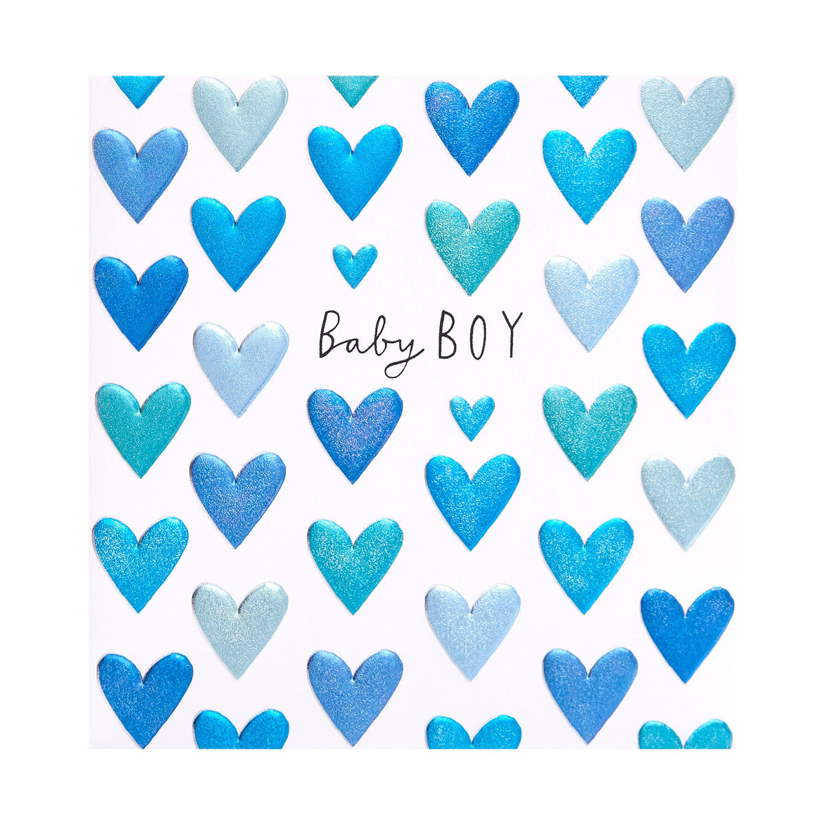 Baby boy congratulations greeting card - British product