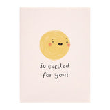 British congrats card with Woohoo message 123x163, imported from the UK